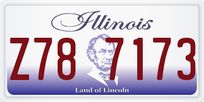 IL license plate Z787173