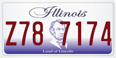 IL license plate Z787174