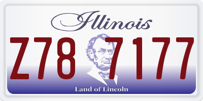 IL license plate Z787177