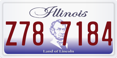 IL license plate Z787184