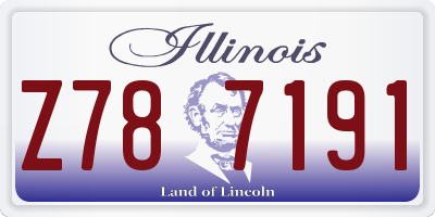 IL license plate Z787191