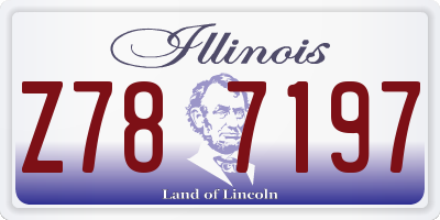 IL license plate Z787197