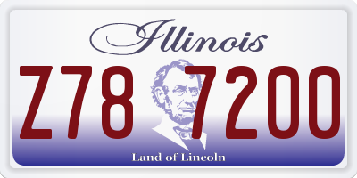 IL license plate Z787200