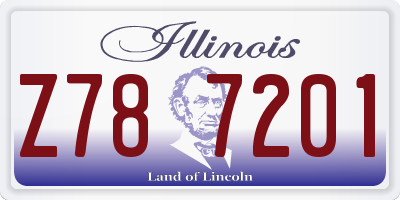 IL license plate Z787201