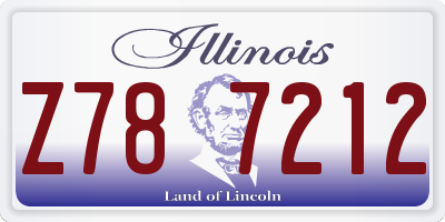 IL license plate Z787212