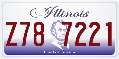 IL license plate Z787221