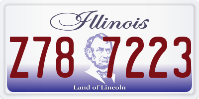 IL license plate Z787223