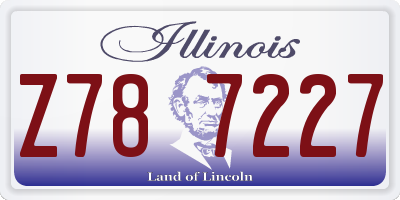 IL license plate Z787227