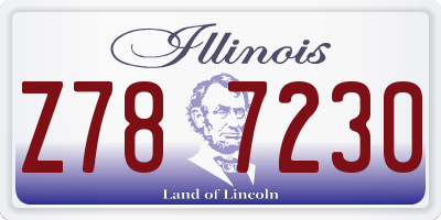 IL license plate Z787230