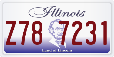IL license plate Z787231