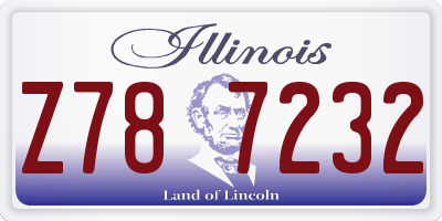 IL license plate Z787232