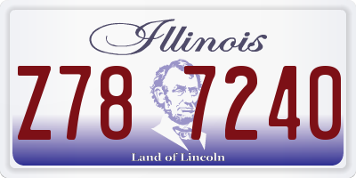 IL license plate Z787240
