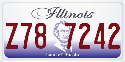 IL license plate Z787242