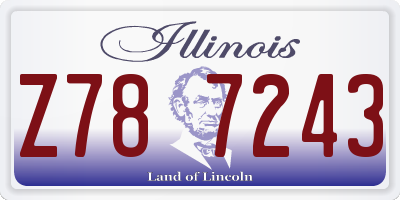 IL license plate Z787243
