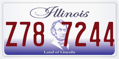 IL license plate Z787244