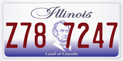 IL license plate Z787247