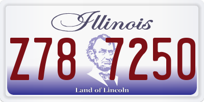 IL license plate Z787250