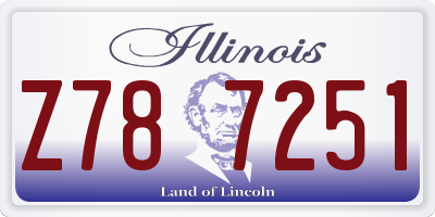 IL license plate Z787251