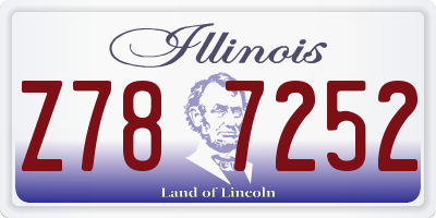 IL license plate Z787252