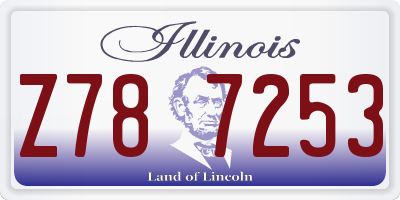 IL license plate Z787253