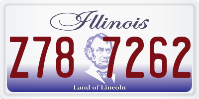 IL license plate Z787262