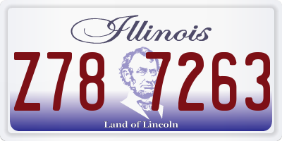 IL license plate Z787263