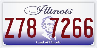 IL license plate Z787266