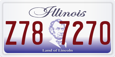 IL license plate Z787270