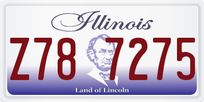 IL license plate Z787275