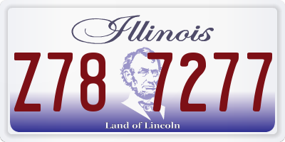 IL license plate Z787277