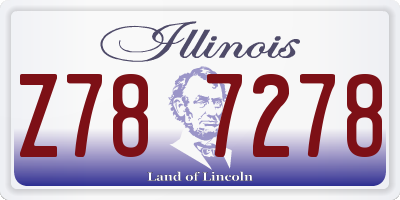 IL license plate Z787278