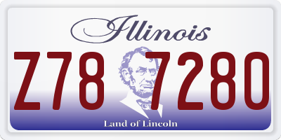 IL license plate Z787280
