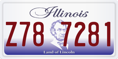 IL license plate Z787281