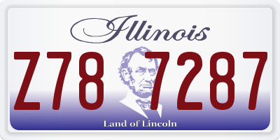 IL license plate Z787287