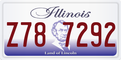 IL license plate Z787292