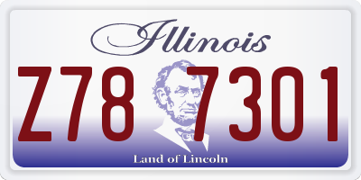 IL license plate Z787301