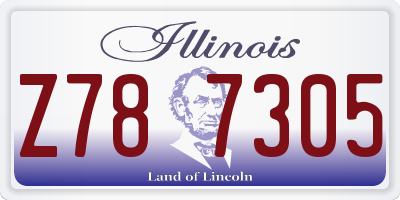 IL license plate Z787305