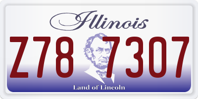 IL license plate Z787307