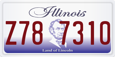 IL license plate Z787310