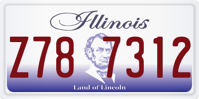 IL license plate Z787312