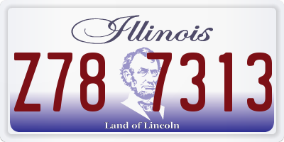 IL license plate Z787313