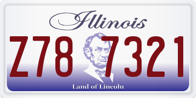 IL license plate Z787321