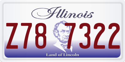 IL license plate Z787322