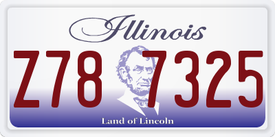 IL license plate Z787325