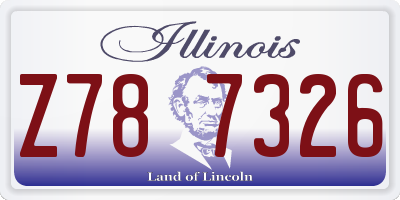 IL license plate Z787326