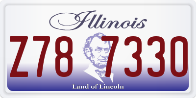 IL license plate Z787330