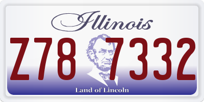 IL license plate Z787332