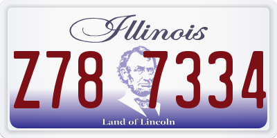 IL license plate Z787334