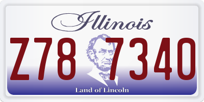IL license plate Z787340