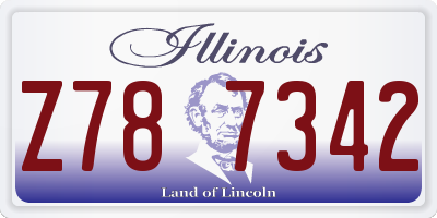 IL license plate Z787342